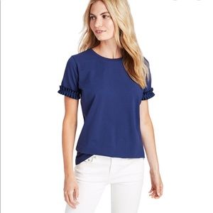 Vineyard Vines Short Sleeve Pleated Grosgrain Tee